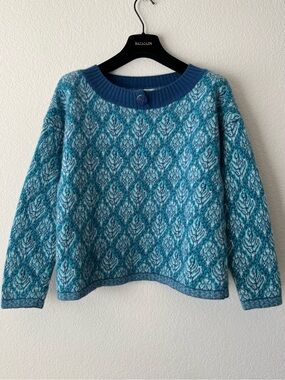 Benetton fair isle wool angora sweater made in Italy
